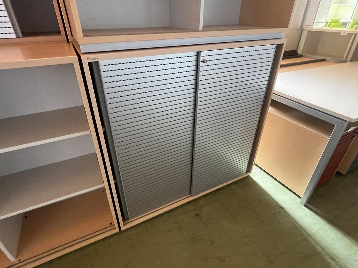BENE Aktenschrank mit Schiebet&uuml;re ca.120/110 cm 3 Ordnerh&ouml;hen