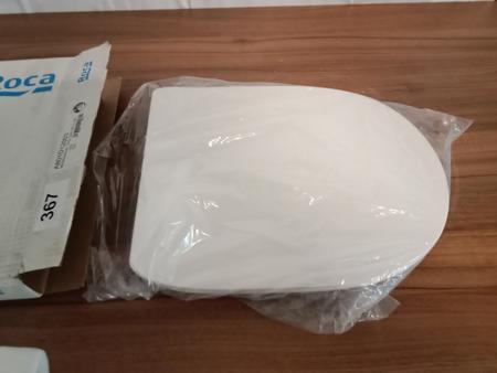 Roca WC-Sitz, Farbe Wei�, Typ Meridian-N- RS-Slim, Ma�e ca. 45 x 36 cm