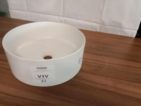 AXA Waschtisch rund, Farbe Wei�, DM 40 cm, H�he ca. 16 cm
