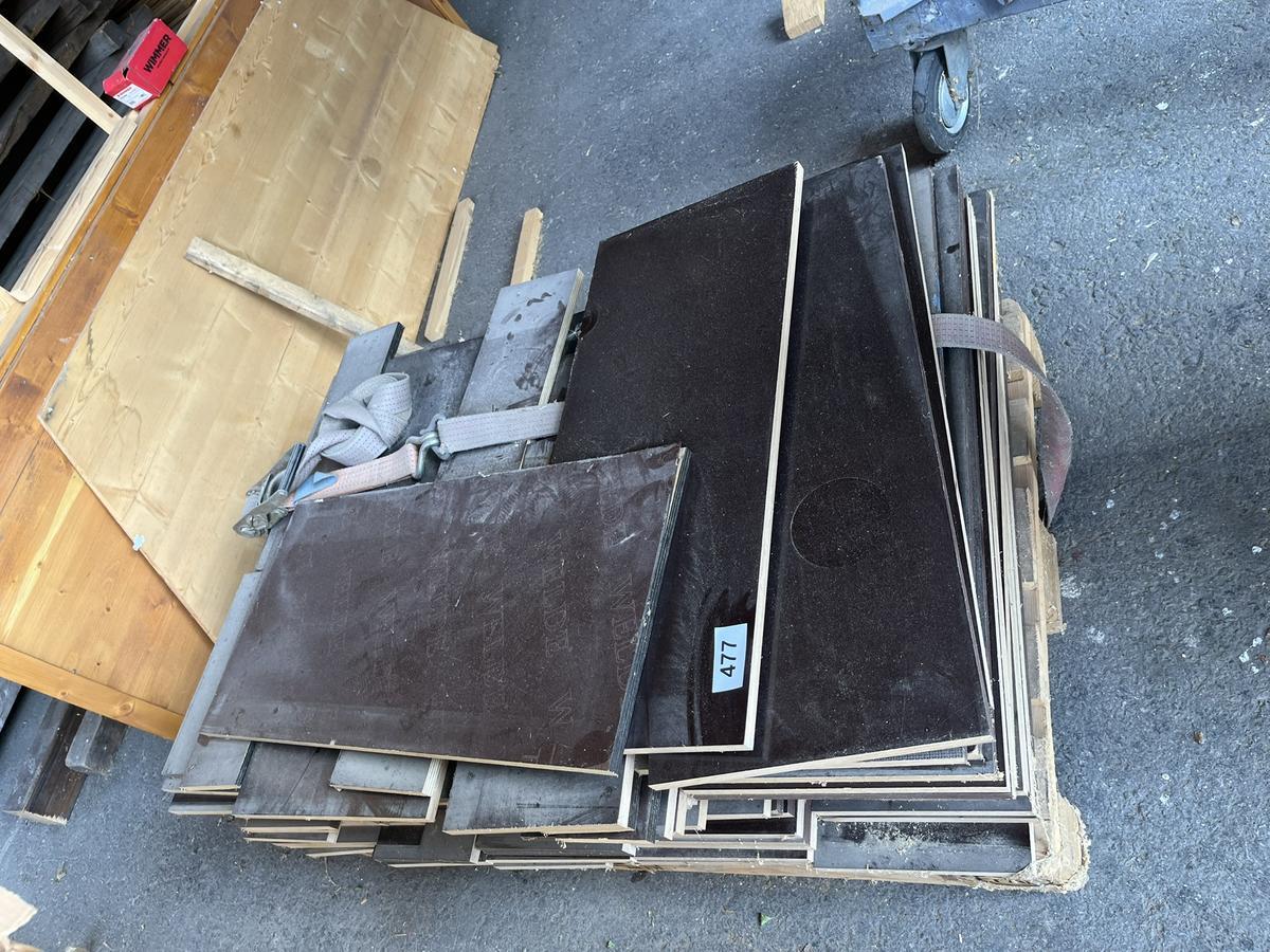 1 Palette mit Mehrschichtplattenzuschnitten ca. 80/25 cm ?d=2026-07-28 18:37:49