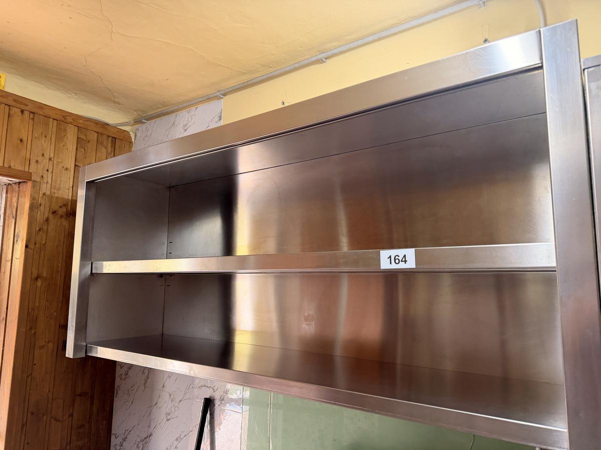 Edelstahl H&auml;ngeschrank, 2 Fachebenen ca. 150 x 35 x 65 cm?d=2026-07-28 19:39:20