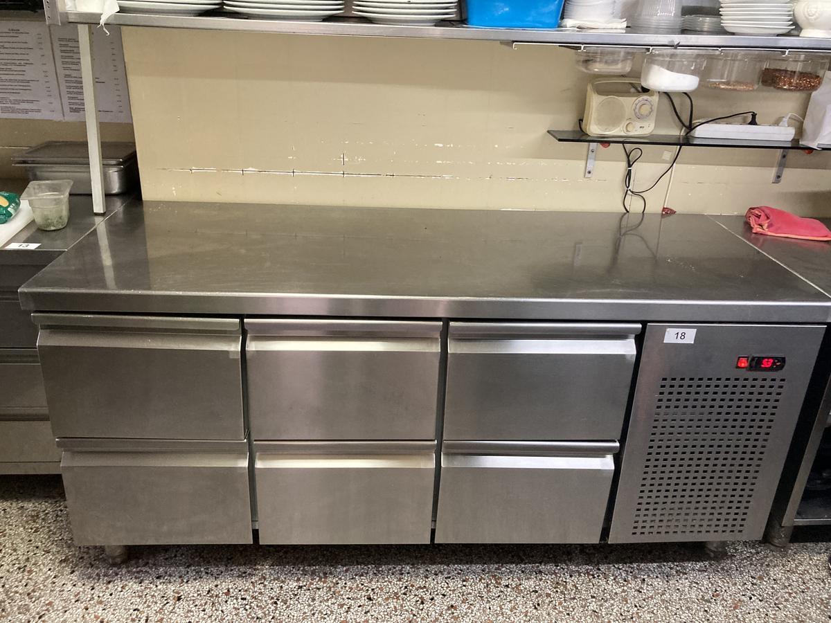 Edelstahl K&uuml;hlmodul, 6 Laden, Ma&szlig;e: 180 x 70 x 85 cm?d=2026-07-28 17:37:49