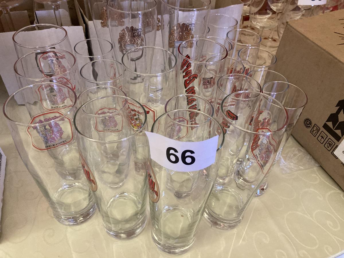 ca. 20 tk. Biergl&auml;ser verschiedener Marken und Gr&ouml;&szlig;en