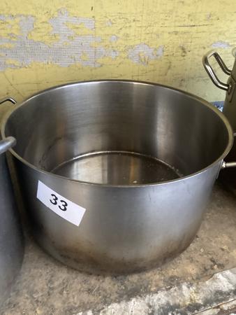Edelstahl Kochtopf, Ma�e: ca. DM 34 cm, H 20 cm