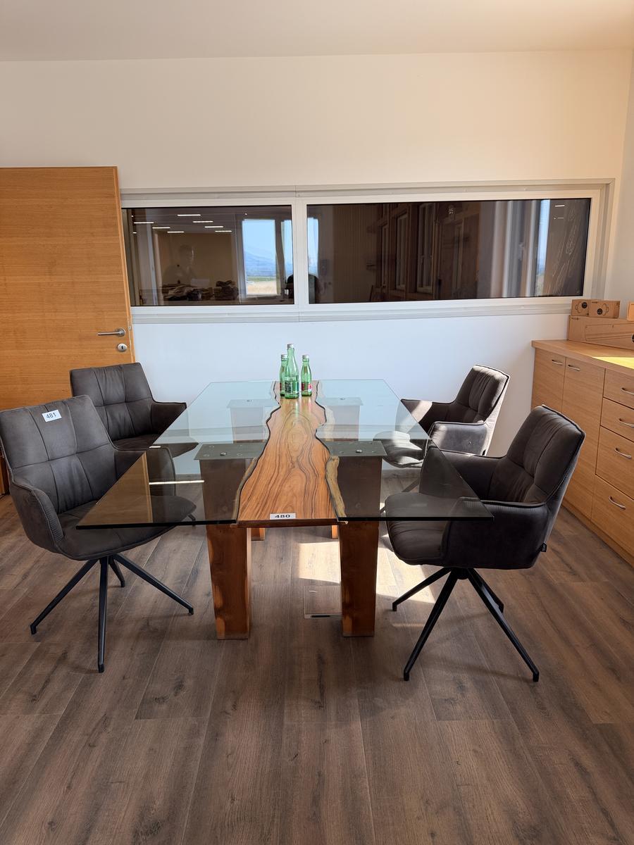 Designer Konferenztisch Holz/ Glas ca. 220 x 110 cm?d=2026-07-28 19:39:44