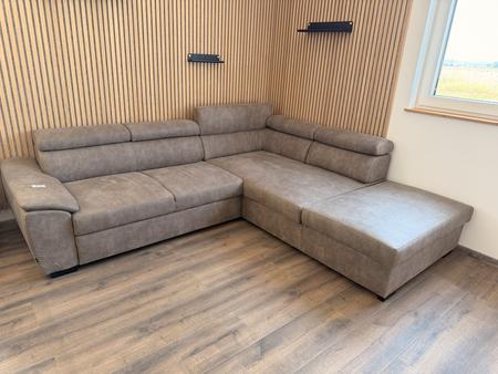 Ecksofa-Wohnlandschaft ca. 250 x 250 cm - HOMIN Stoffbezug