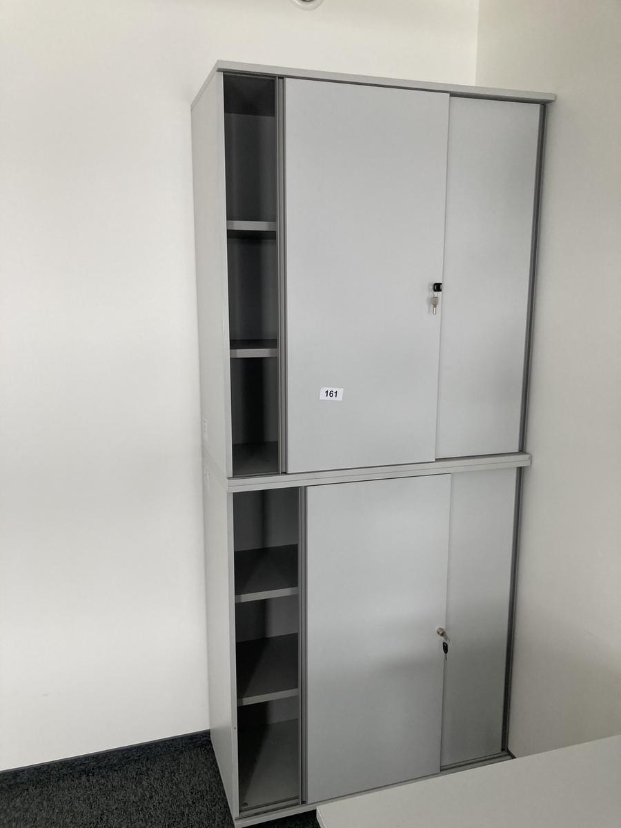 2teilige Aktenschrank-Kombination Ober- und Unterschrank, Ma&szlig;e je ca. 100 x 45 x 115 cm?d=2026-07-28 18:39:17