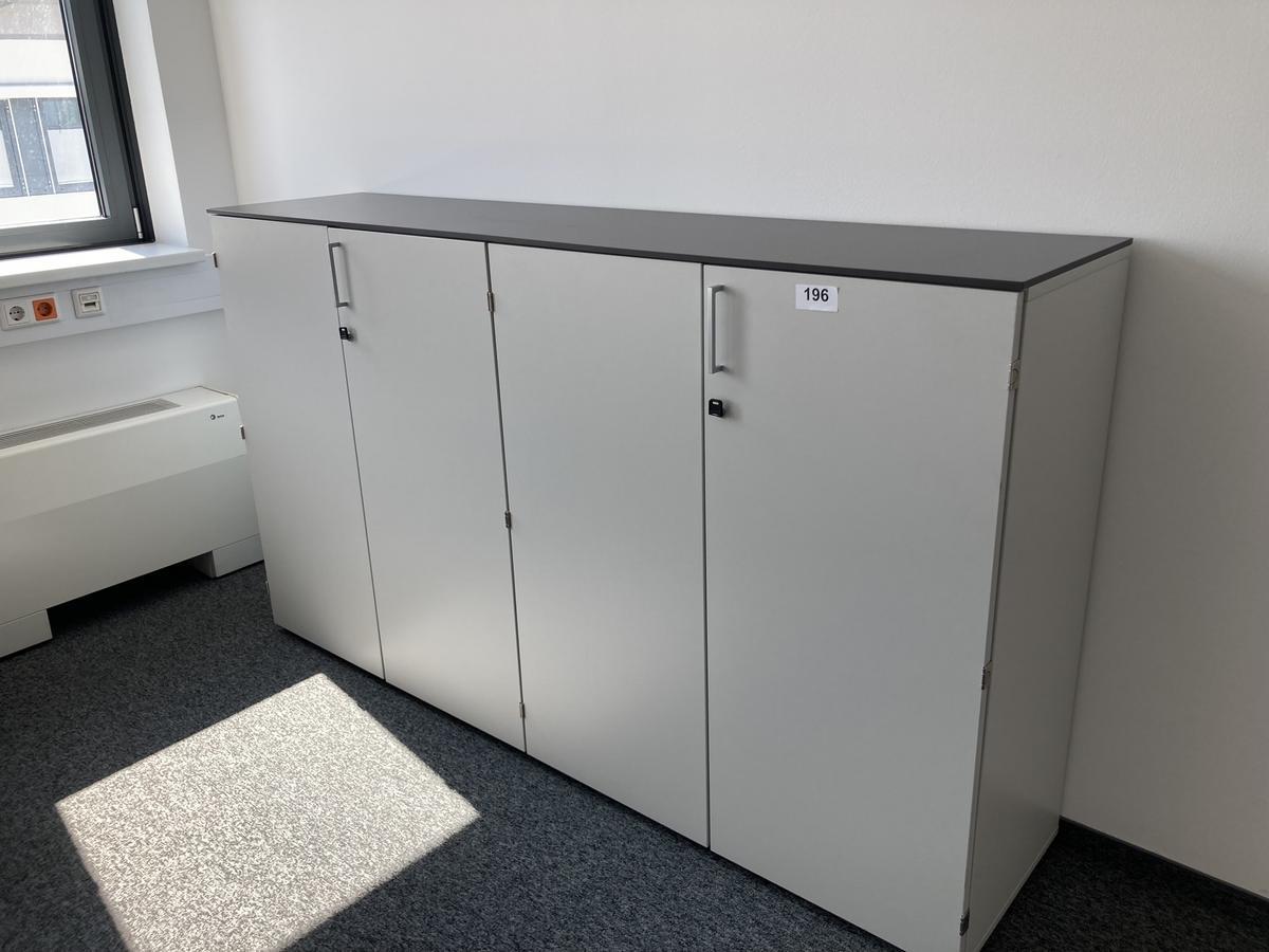 2teilige Aktenschrank-Kombination, Platte durchgehend Ma&szlig;e je ca. 100 x 45 x 115 cm?d=2026-07-28 18:38:52