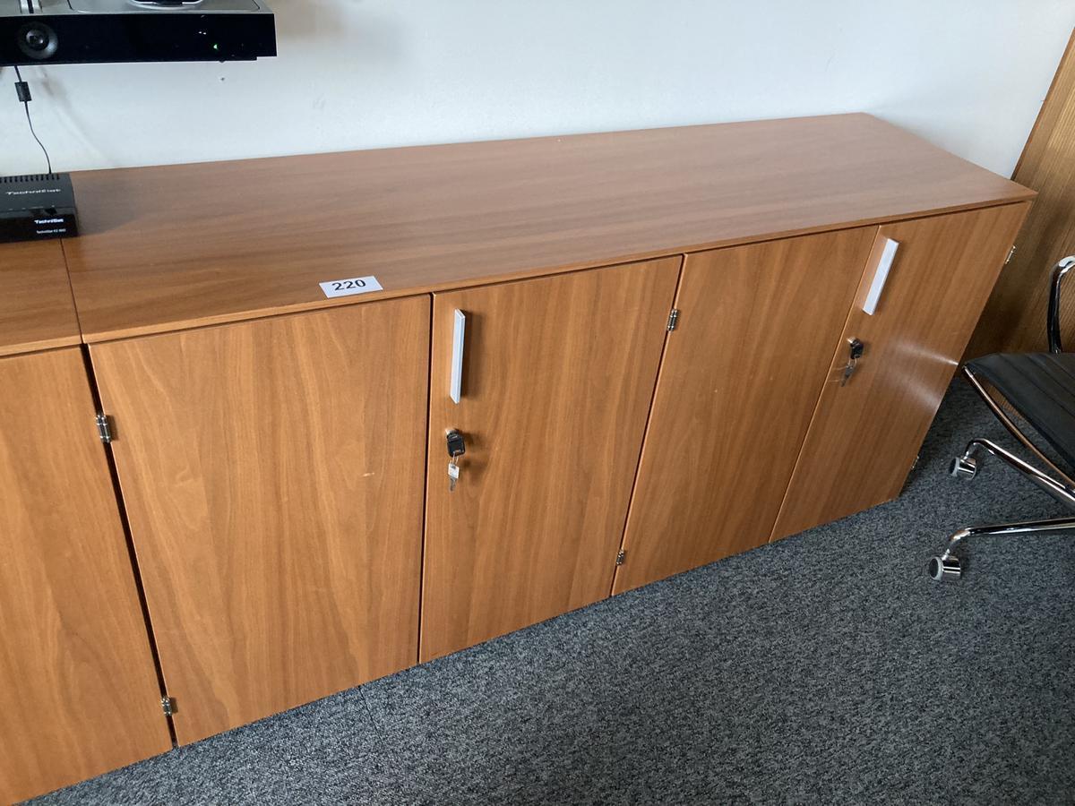 2teilige Aktenschrank-Kombination mit 4 Fl&uuml;gelt&uuml;ren, ca. 160 x 45 x 80 cm, Platte durchgehend?d=2026-07-28 19:42:44
