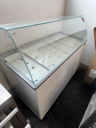 Kombistil Eisvitrine, ca. 140 x 65 x 125 cm