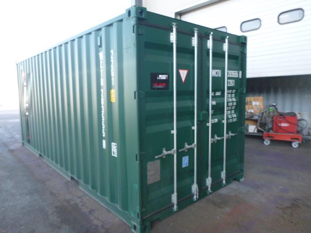 20 Fu&szlig; ISO See- und Lagercontainer, RAL 6005 moosgr&uuml;n?d=2026-07-28 18:38:33