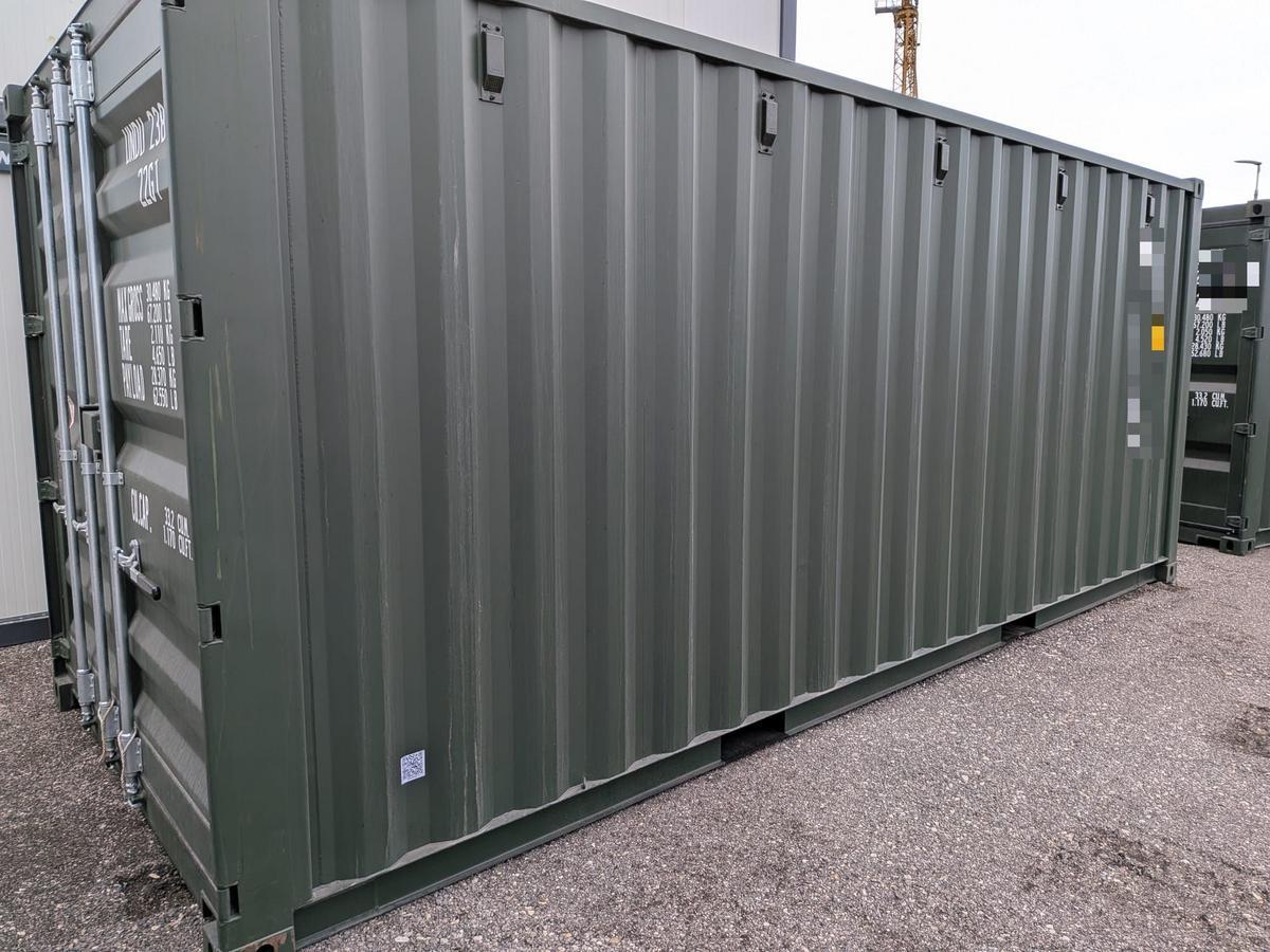 20 Fu&szlig; ISO See- und Lagercontainer, RAL6007 Flaschengr&uuml;n