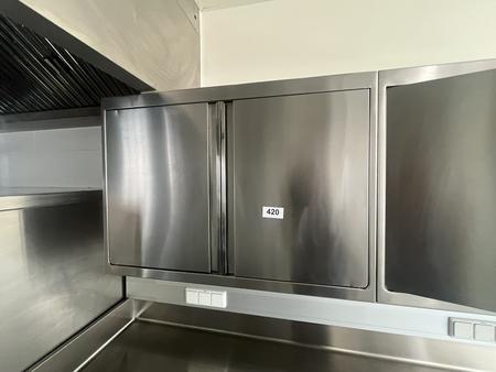 Edelstahl H�ngeschrank 2-fl�gelig 100/70/40 cm mit 2 Ebene